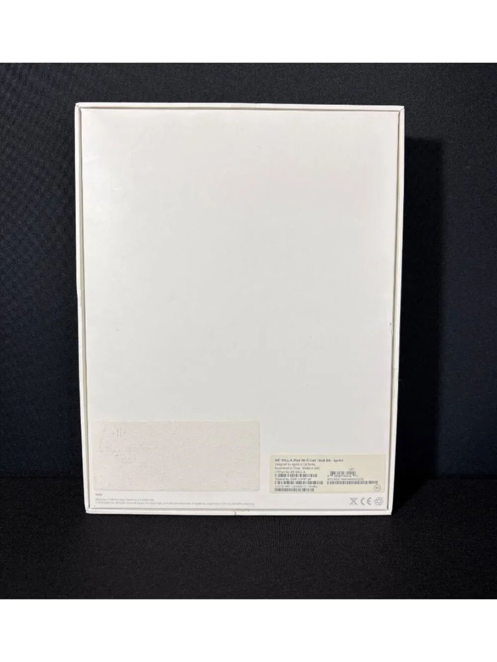 Apple iPad Wi-Fi + Cellular 3G 16GB Model A1460 ME195LL/A EMPTY BOX ONLY